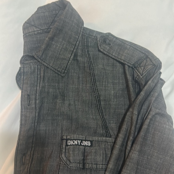 DKNY Jeans 100% Cotton button up long sleeve shirt - Picture 6 of 7